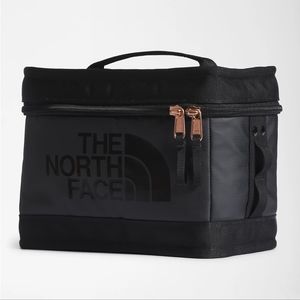 black and rose gold lunch bag